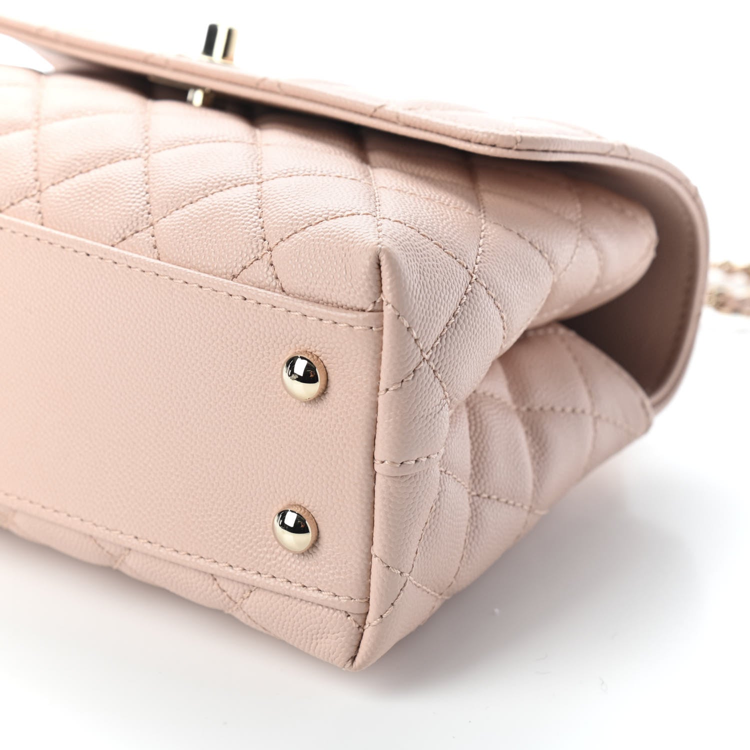 Chanel Caviar Quilted Mini Coco Handle Flap Light Pink 7 of 7