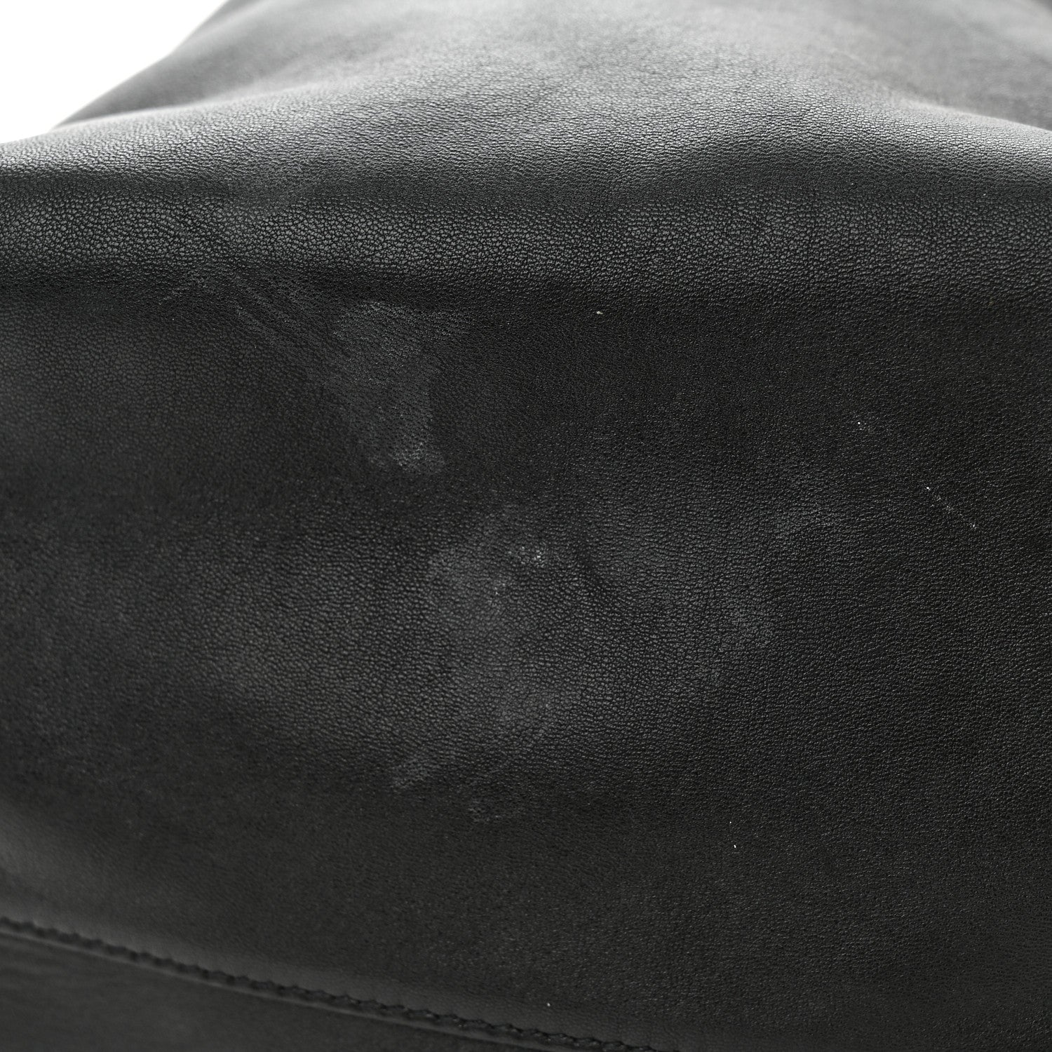 Saint Laurent Lambskin Teddy Drawstring Bag Black 11 of 12
