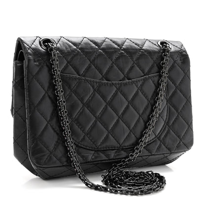 Chanel Aged Calfskin Quilted 2.55 Reissue 225 Flap So Black 3 of 10