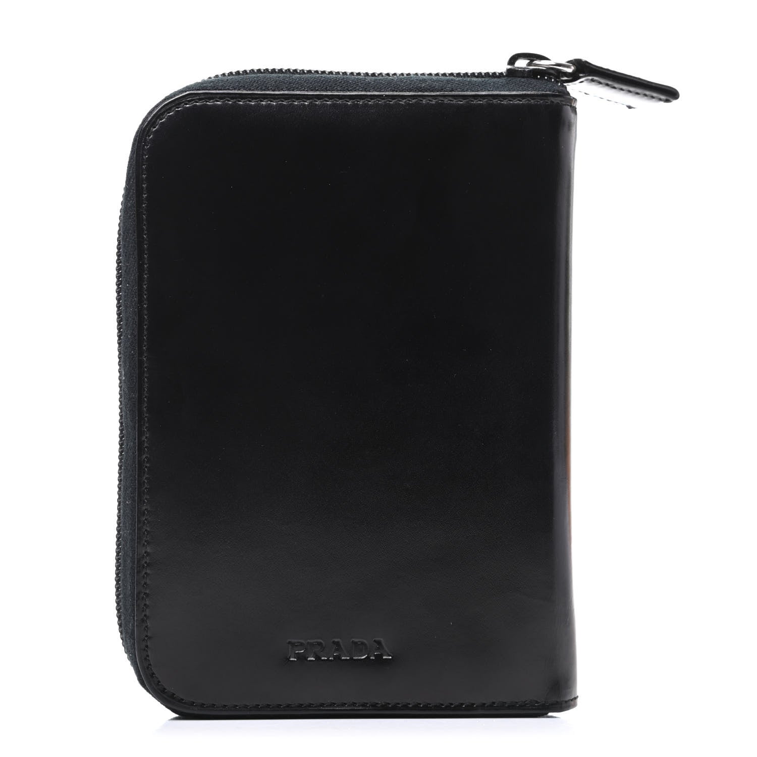 Prada Spazzolato Zip Around Agenda Holder Black 1 of 9