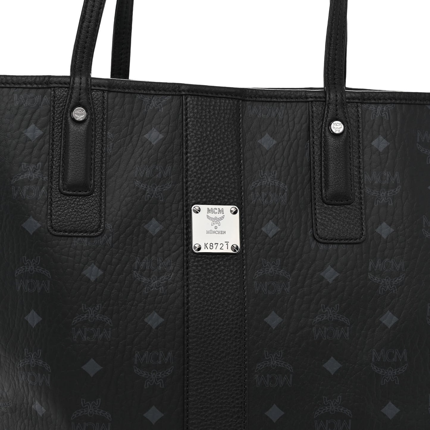 Visetos Medium Liz Reversible Shopper Tote Black