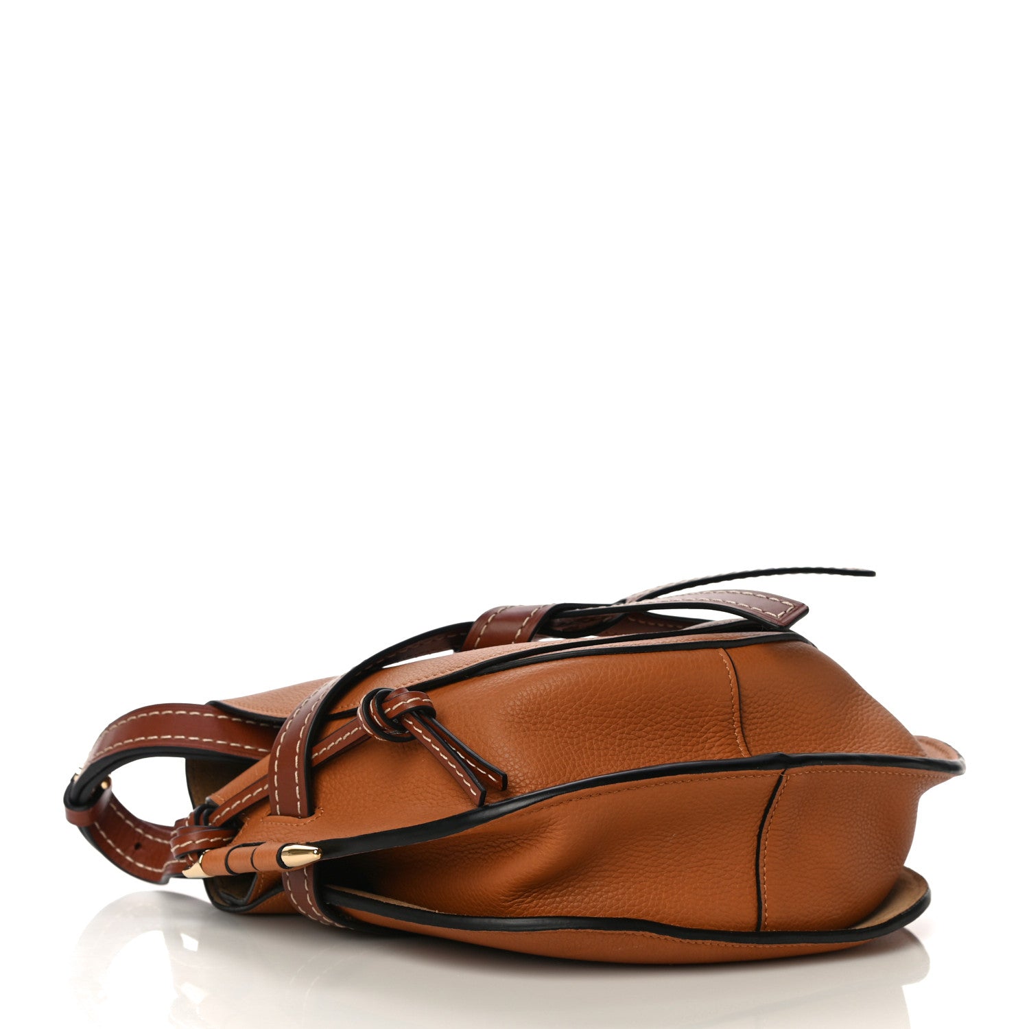 Loewe Grained Calfskin Small Gate Crossbody Bag Caramel Pecan 4 of 10