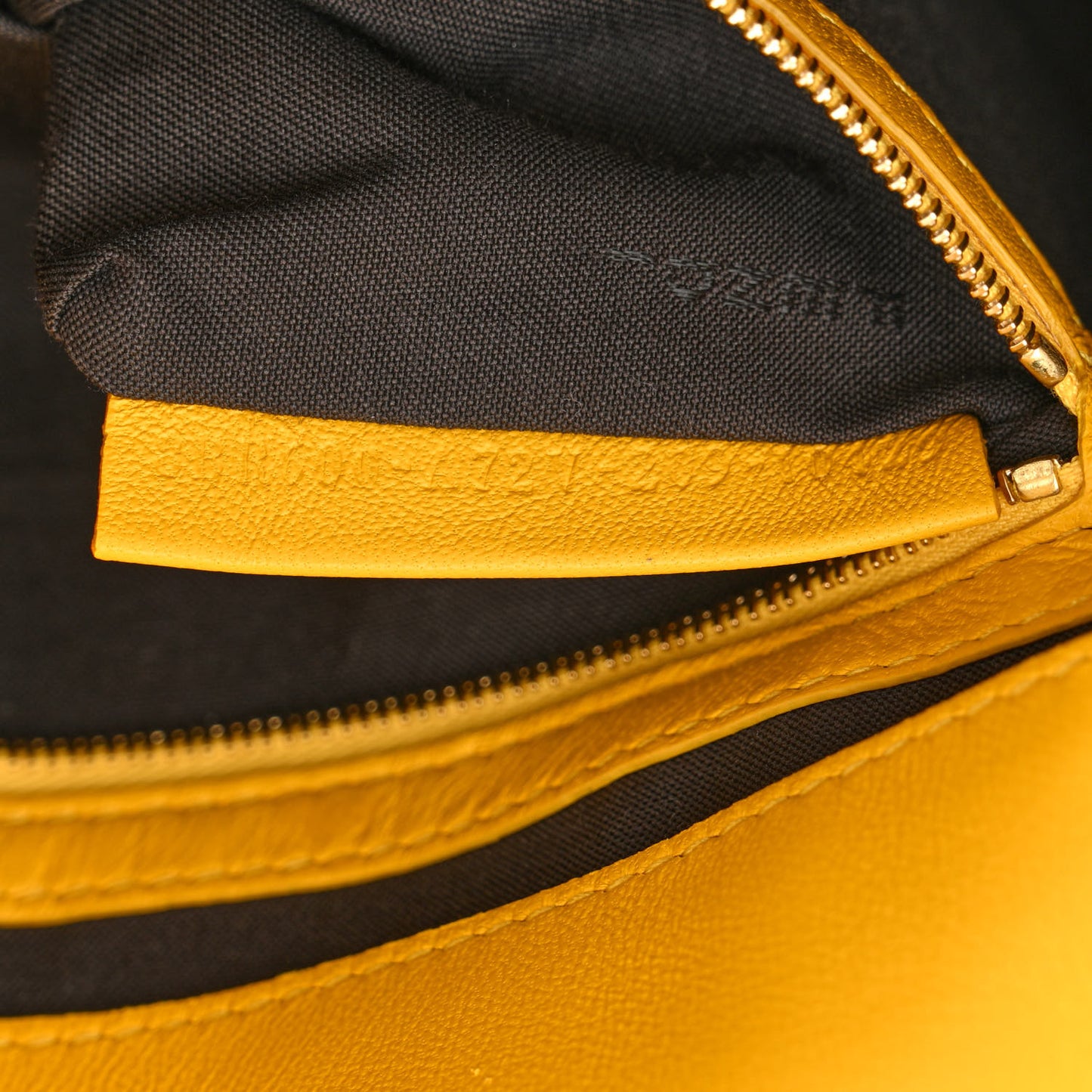 Nappa FF 1974 Embossed Baguette Mimosa
