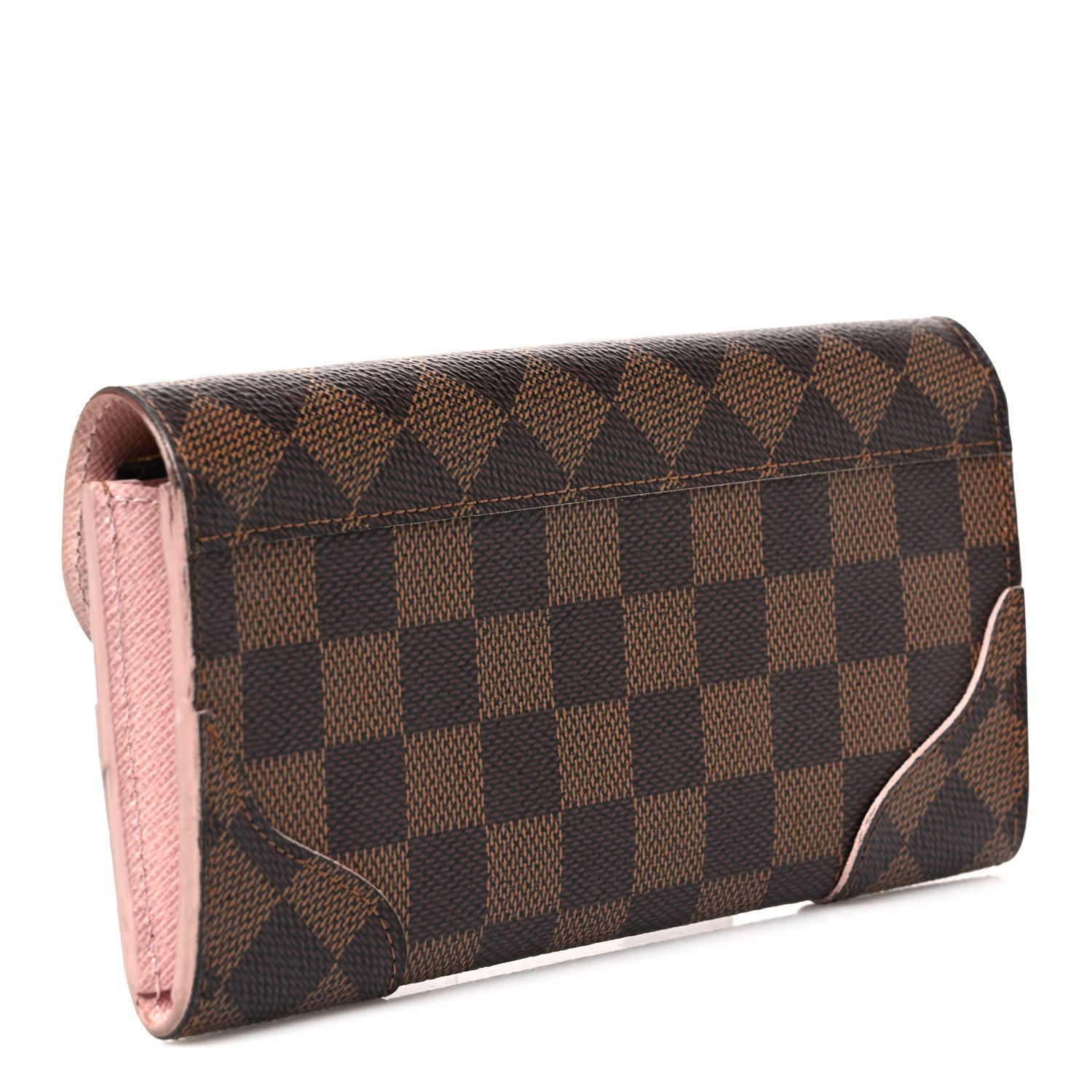 Louis Vuitton Damier Ebene Caissa Wallet Rose Ballerine 3 of 7