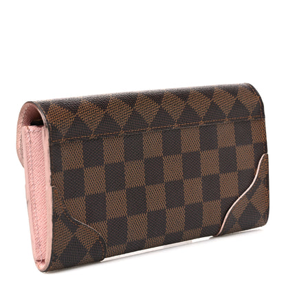 Louis Vuitton Damier Ebene Caissa Wallet Rose Ballerine 3 of 7