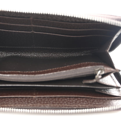 Gucci Monogram Metal Bar Zip Around Wallet Dark Brown 5 of 9