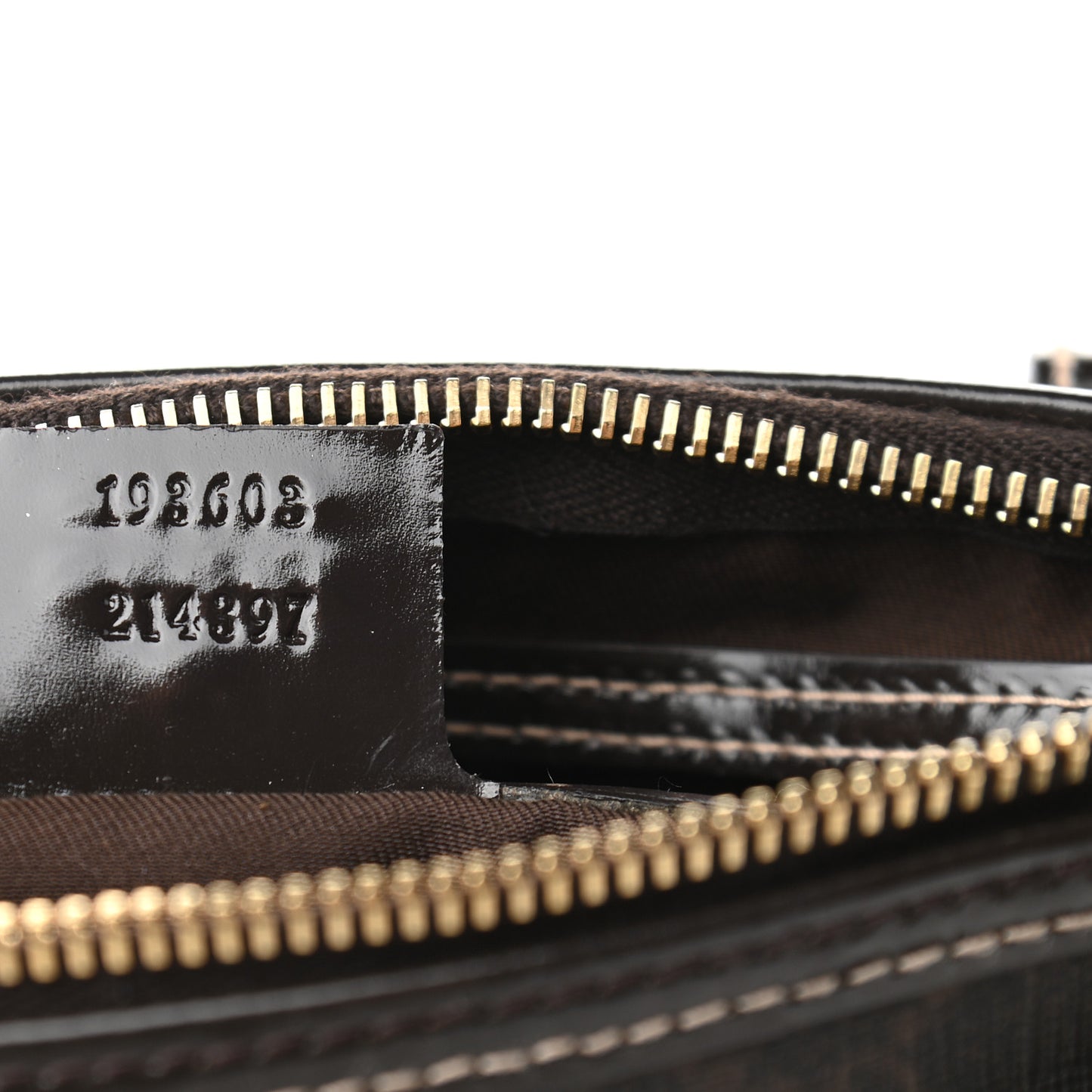 GG Supreme Monogram Medium Boston Dark Brown