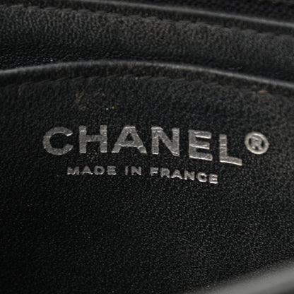 Chanel Washed Caviar Quilted Mini Rectangular Flap Charcoal 6 of 12