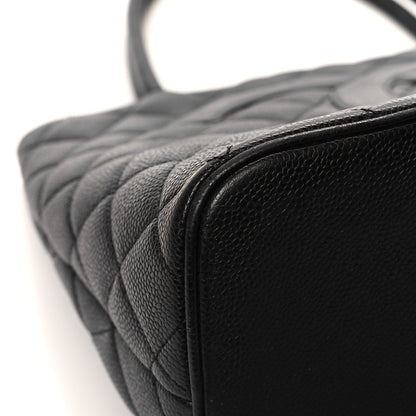 Chanel Caviar Quilted Medallion Tote Black 9 of 15