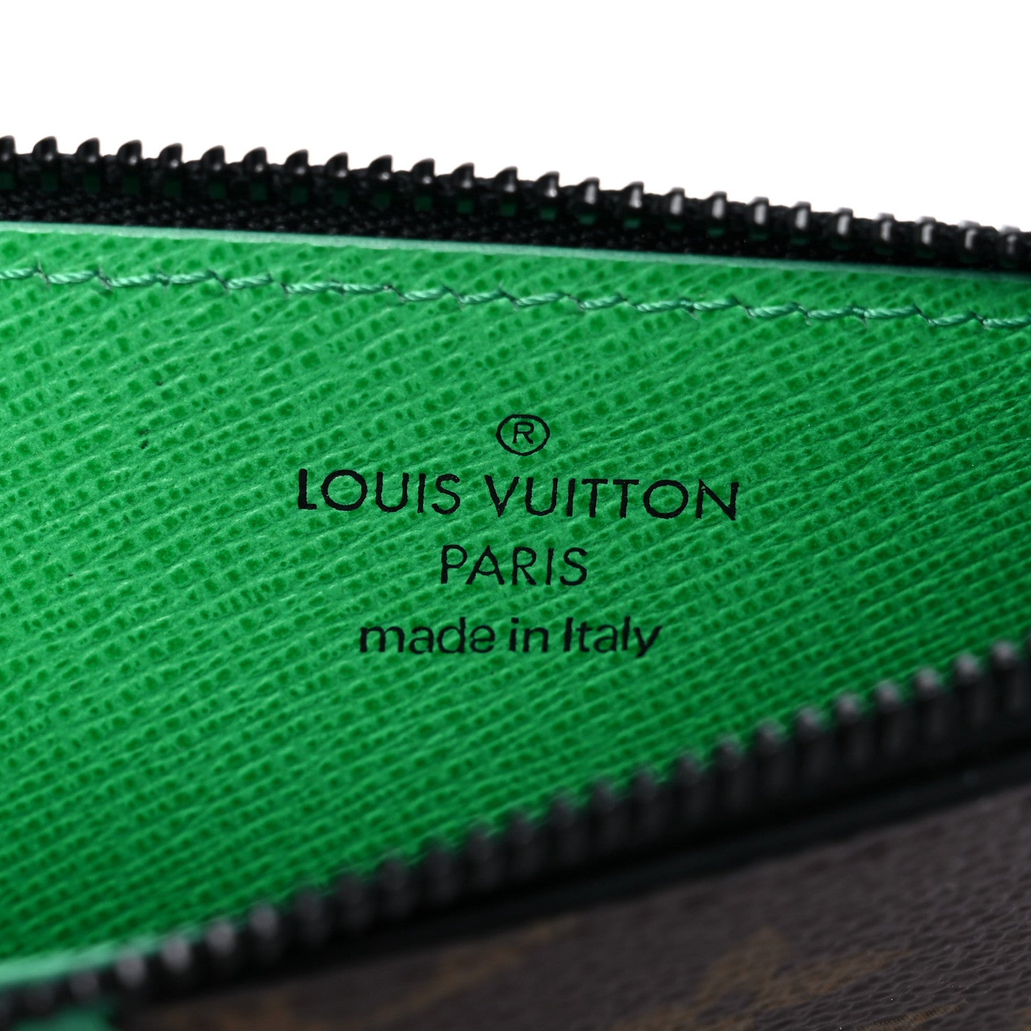 Louis Vuitton Monogram Taiga Coin Card Holder Green 6 of 7
