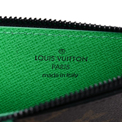 Louis Vuitton Monogram Taiga Coin Card Holder Green 6 of 7