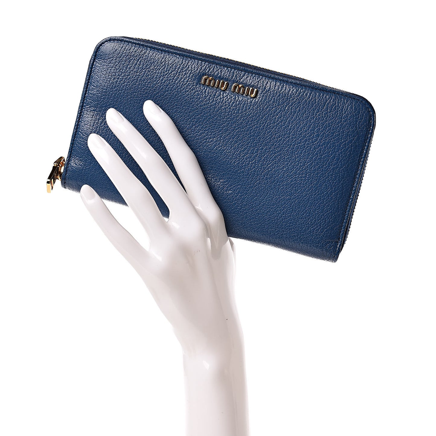 Goatskin Madras Zip Around Wallet Aviazione