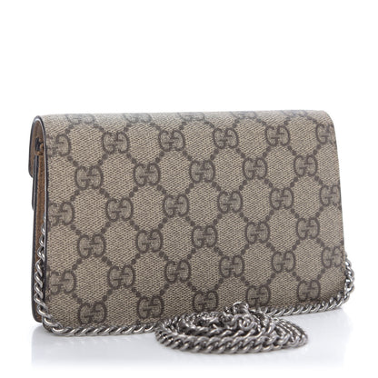 Gucci GG Supreme Monogram Super Mini Dionysus Shoulder Bag Taupe 3 of 9