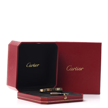 Cartier 18K Pink Gold Sapphire Garnet Amethyst LOVE Bracelet 16 8 of 8