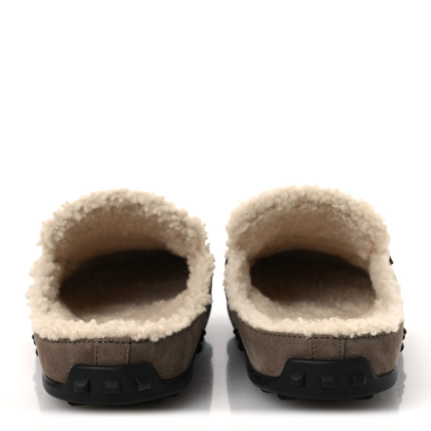 Suede Goatskin Shearling Go Mules 38 Brun Frume Ecru
