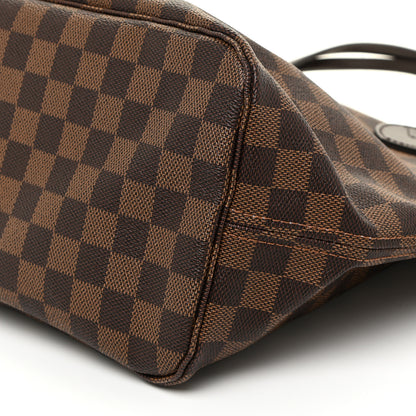 Louis Vuitton Damier Ebene Neo Neverfull MM Rose Ballerine 9 of 13
