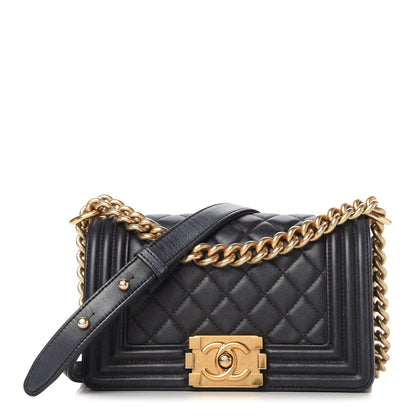 Chanel Calfskin Quilted Small Boy Flap Black 1 of 11