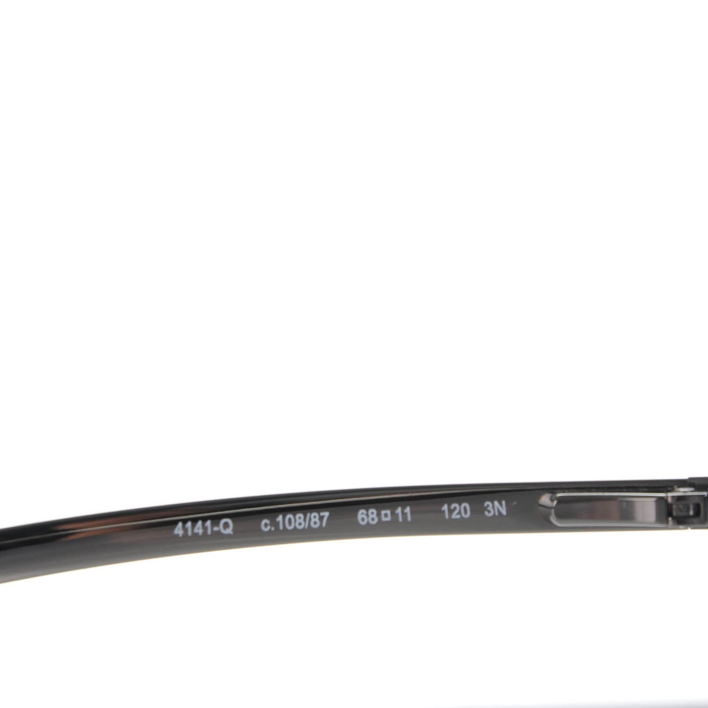 Aviator Sunglasses 4141-Q Silver Black