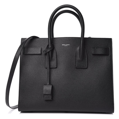 Saint Laurent Grained Calfskin Small Sac De Jour Black 1 of 10