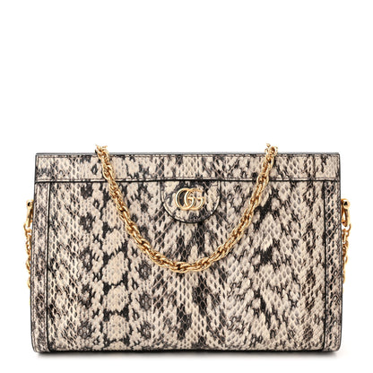 Gucci Snakeskin GG Small Ophidia Chain Shoulder Bag Roccia 1 of 10