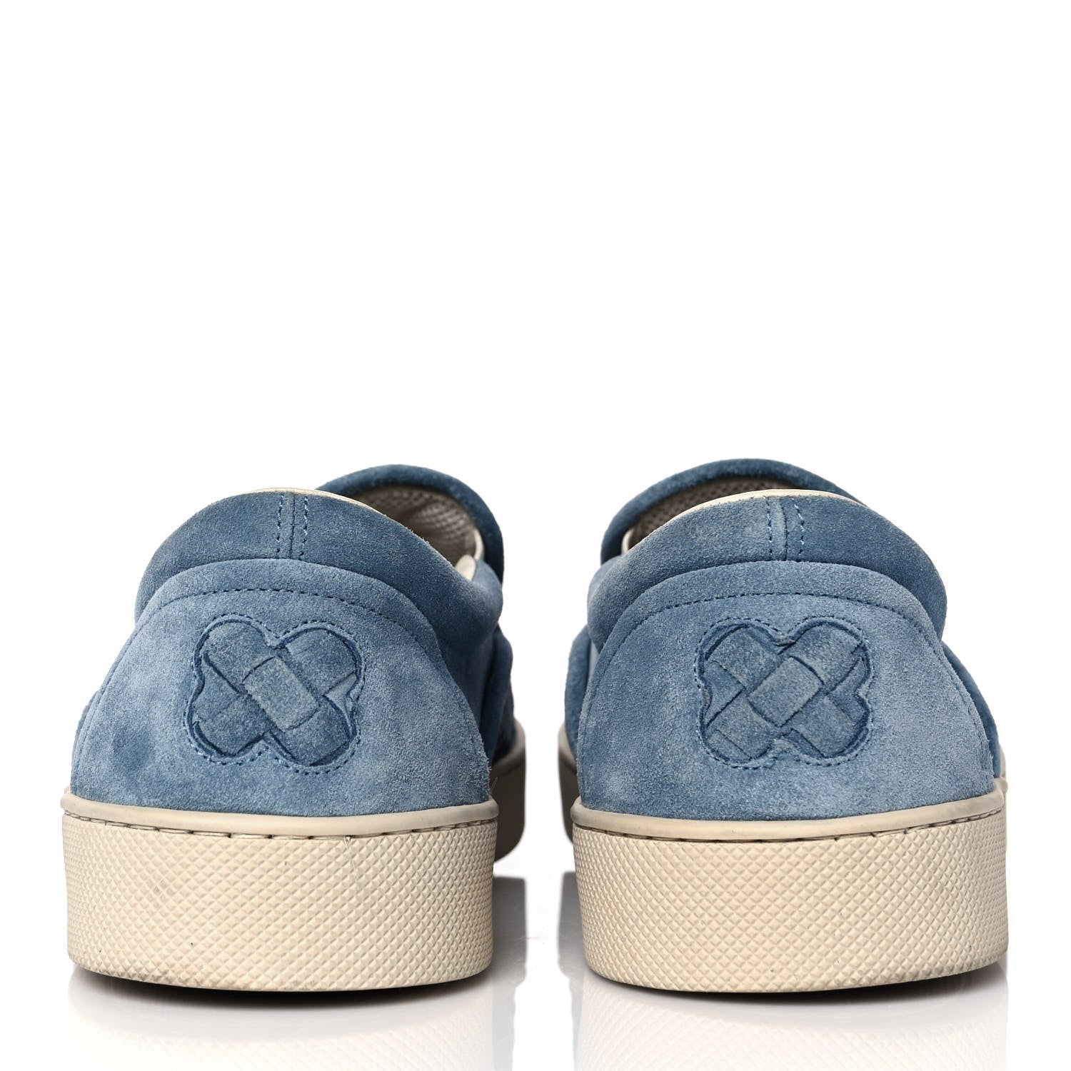 Bottega Veneta Nappa Intrecciato Suede Mens Slip On Sneakers 43.5 Blue 5 of 8