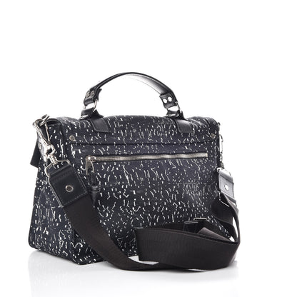 Proenza Schouler Nylon Printed Medium PS1 Satchel Black 3 of 9