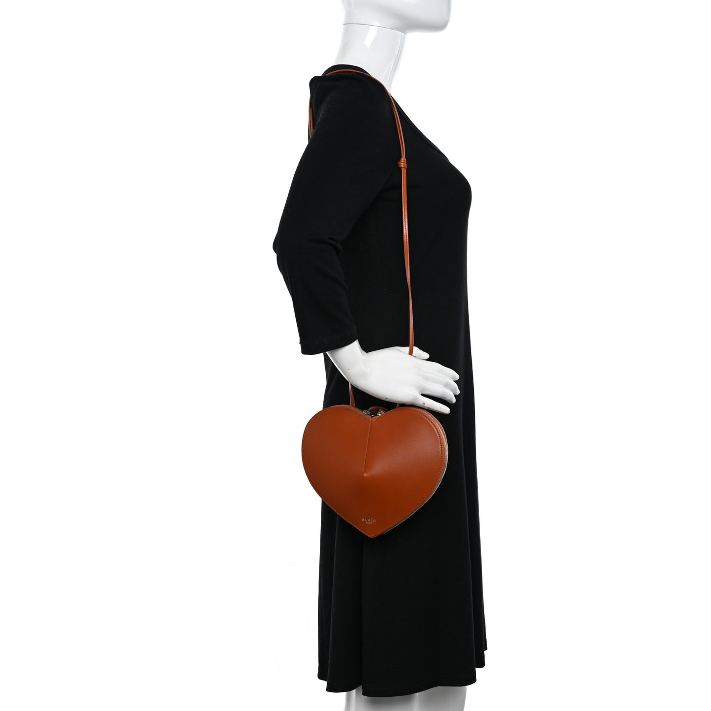 Lux Calfskin Le Coeur Bag Cognac