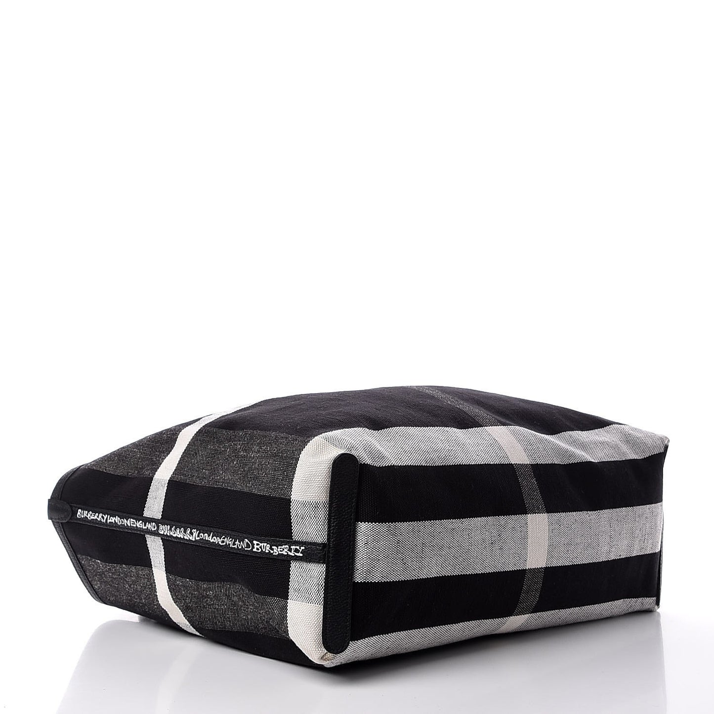 Coated Canvas Medium Reversible Doodle Tote Black