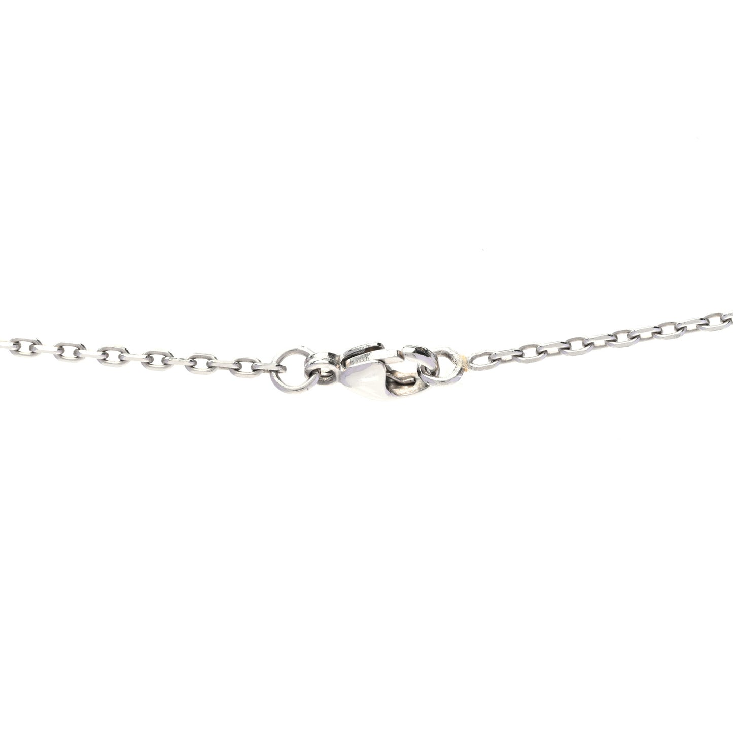 Palladium Mini Pop H Pendant Necklace Marron Glace