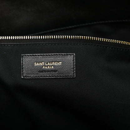 Saint Laurent Lambskin Quilted Maxi Icare Shopping Tote Black 7 of 11