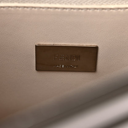 Fendi Vitello Tahiti Burro Large Peekaboo Iconic Essentially Satchel Beige 7 of 14