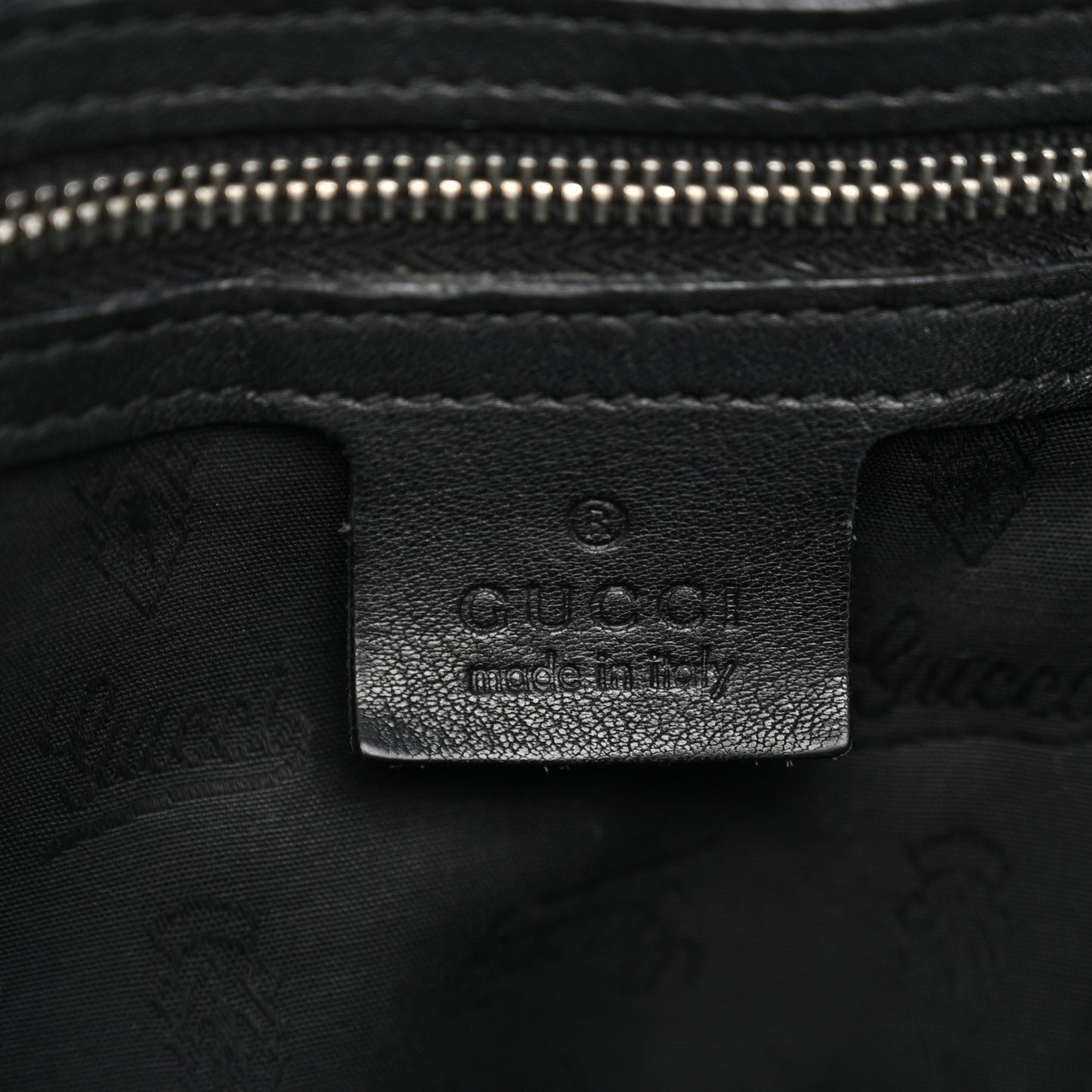Guccissima Medium GG Twins Shoulder Bag Black