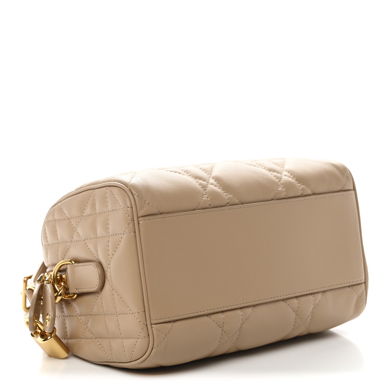 Christian Dior Calfskin Macrocannage Groove 20 Bag Biscuit 4 of 10