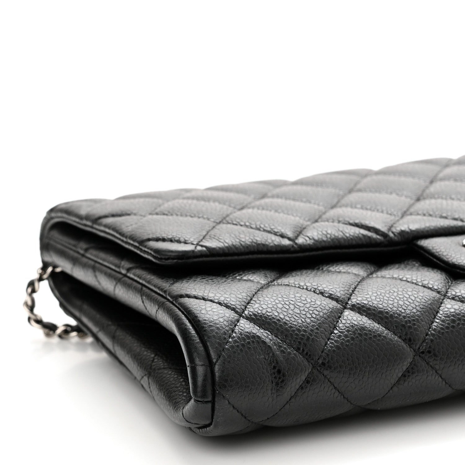 Chanel Caviar Quilted Clutch With Chain Flap Black 9 of 11