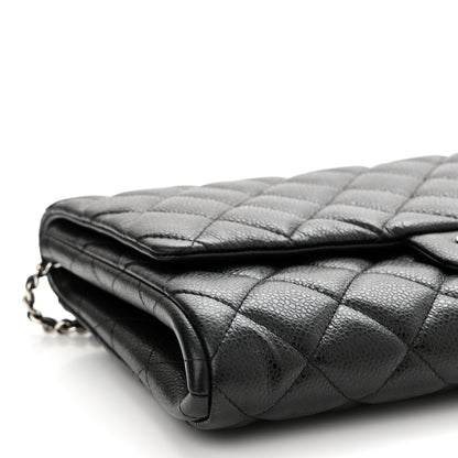 Chanel Caviar Quilted Clutch With Chain Flap Black 9 of 11