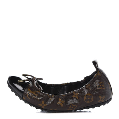 Louis Vuitton Monogram Flirty Ballerina Flats 36 Black 1 of 7
