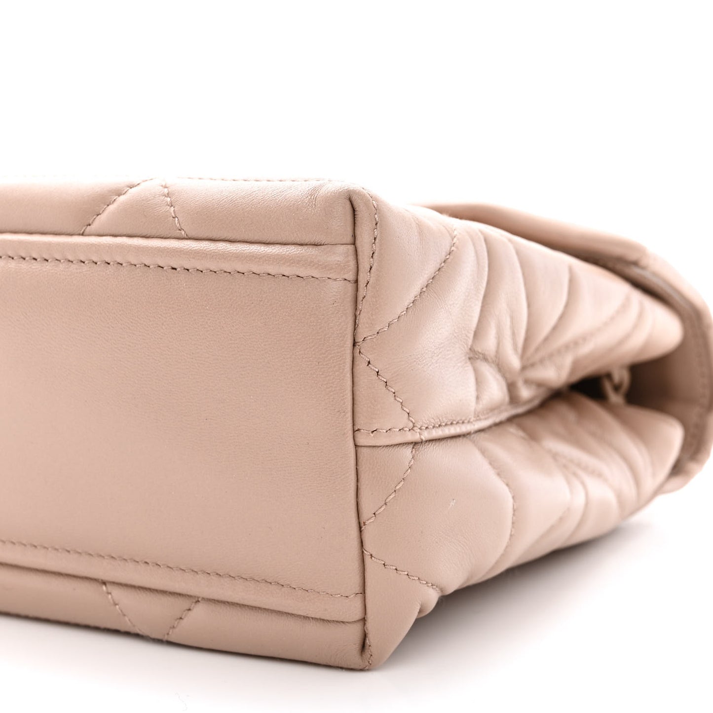 Nappa Triangle Stitched Large Spectrum Bag Cipria