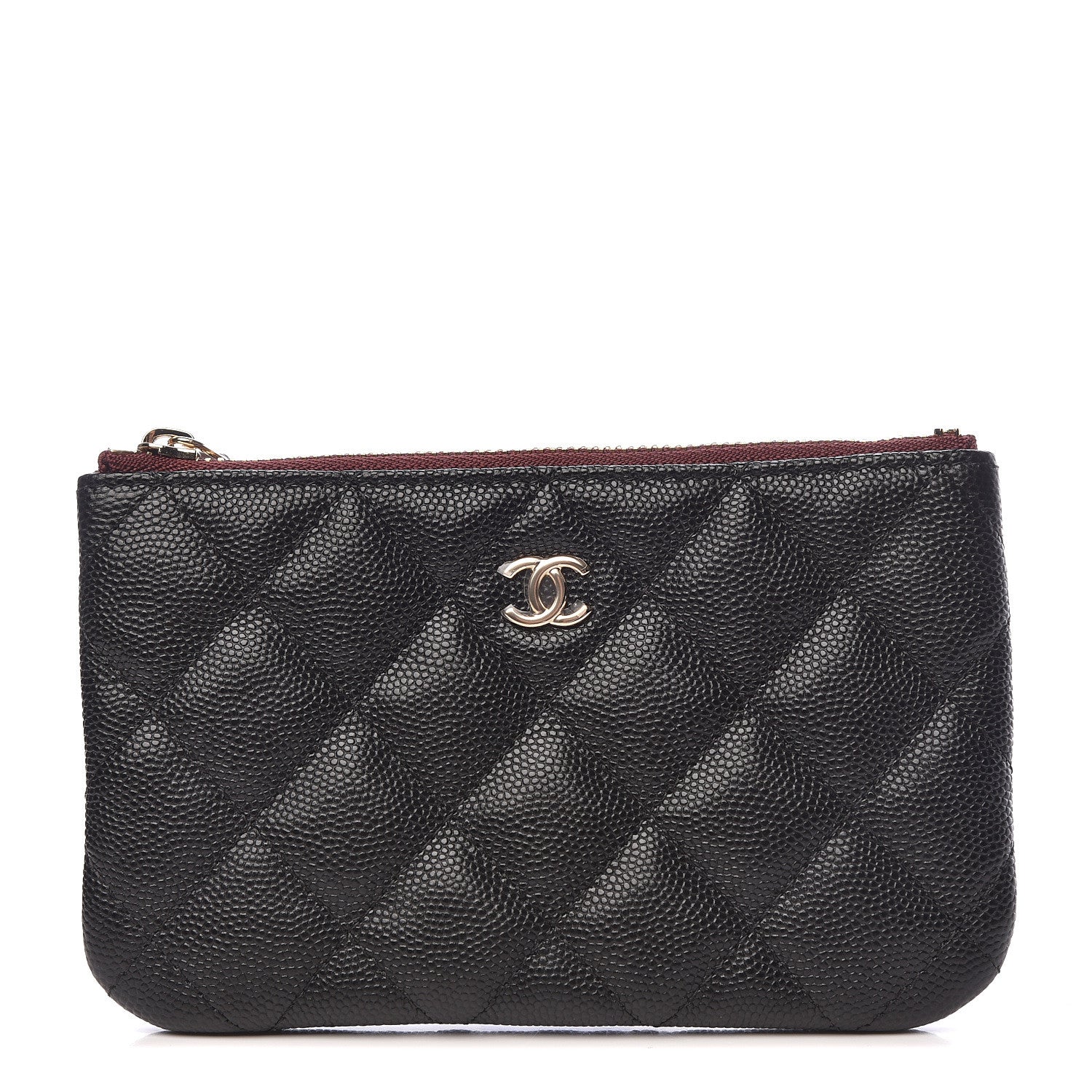 Chanel Caviar Quilted Small Cosmetic Case Black 1 of 8