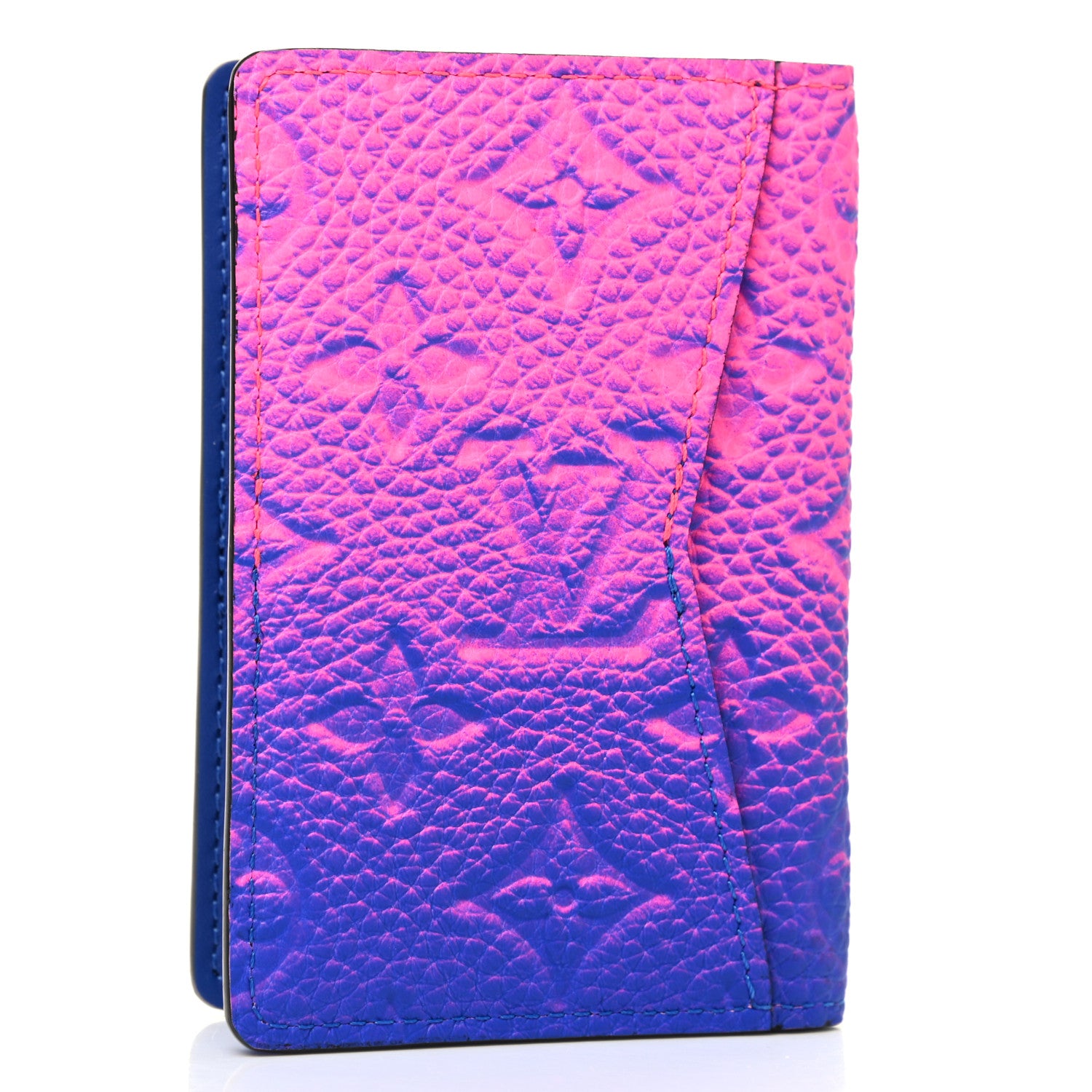 Louis Vuitton Taurillon Illusion Pocket Organizer Bleu Rose 3 of 6