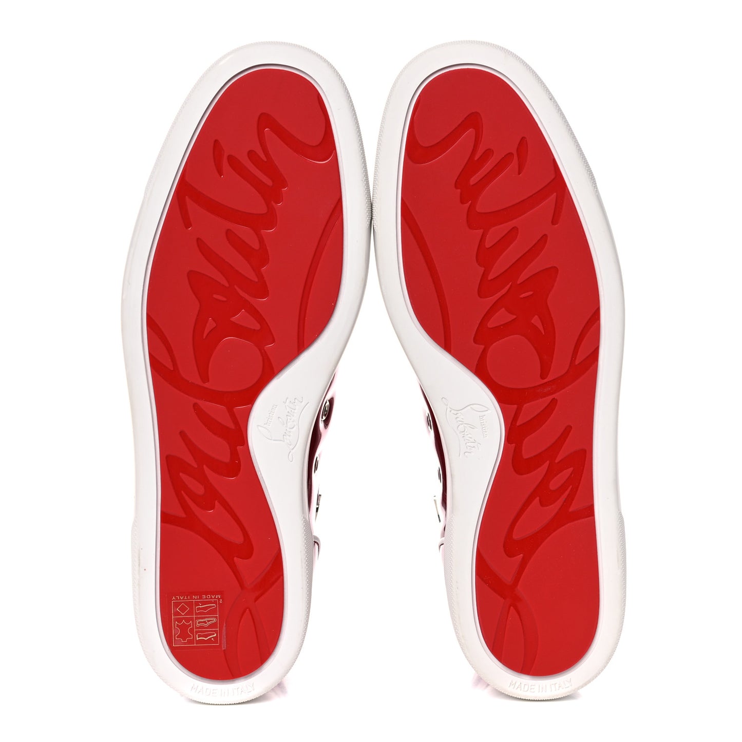 Patent Mens Louis Orlato Flat Sneakers 42 Red