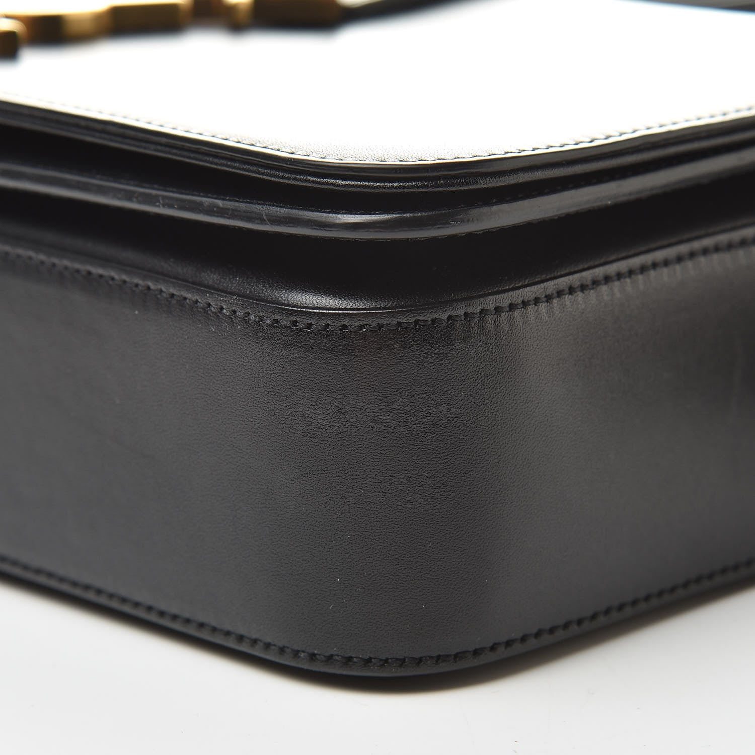 Saint Laurent Textured Calfskin Medium Classic Monogram Universite Bag Black 10 of 16