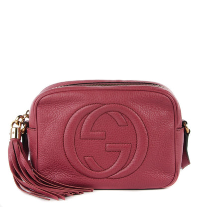 Gucci Pebbled Calfskin Small Soho Disco Bag Rose 1 of 7