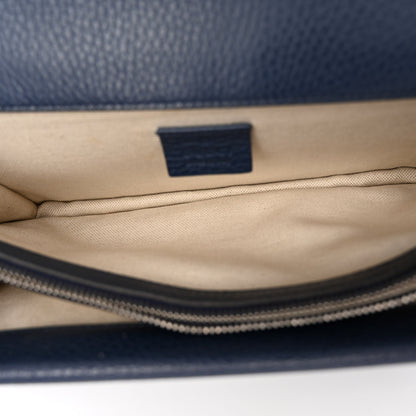 Gucci Pebbled Calfskin Small Dionysus Shoulder Bag Blue Agata 5 of 9