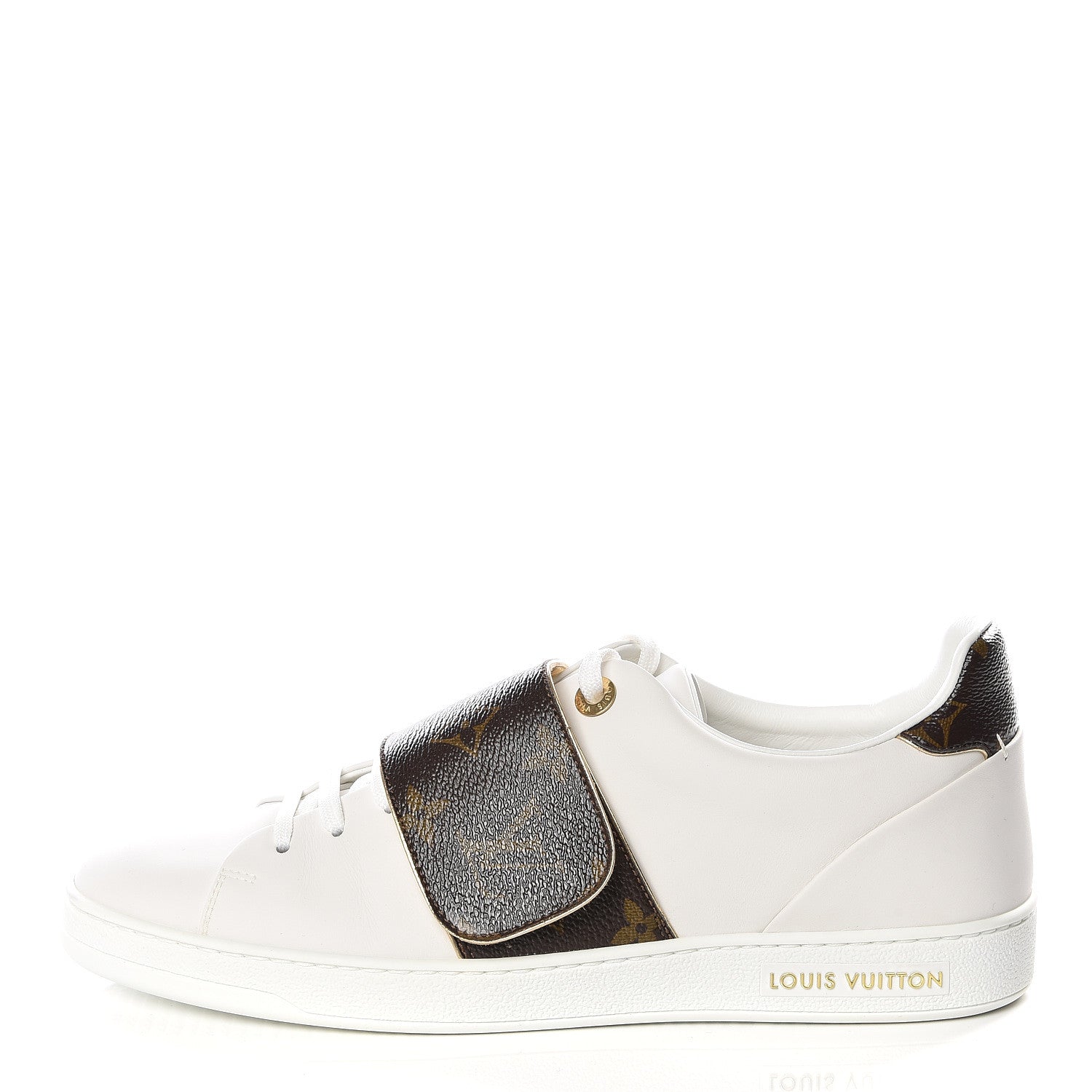 Louis Vuitton Calfskin Monogram Frontrow Sneaker 39.5 White 1 of 11