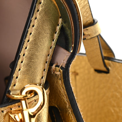 Valentino Garavani Metallic Calf Hair Small My Rockstud Frame Bag Gold 19 of 19
