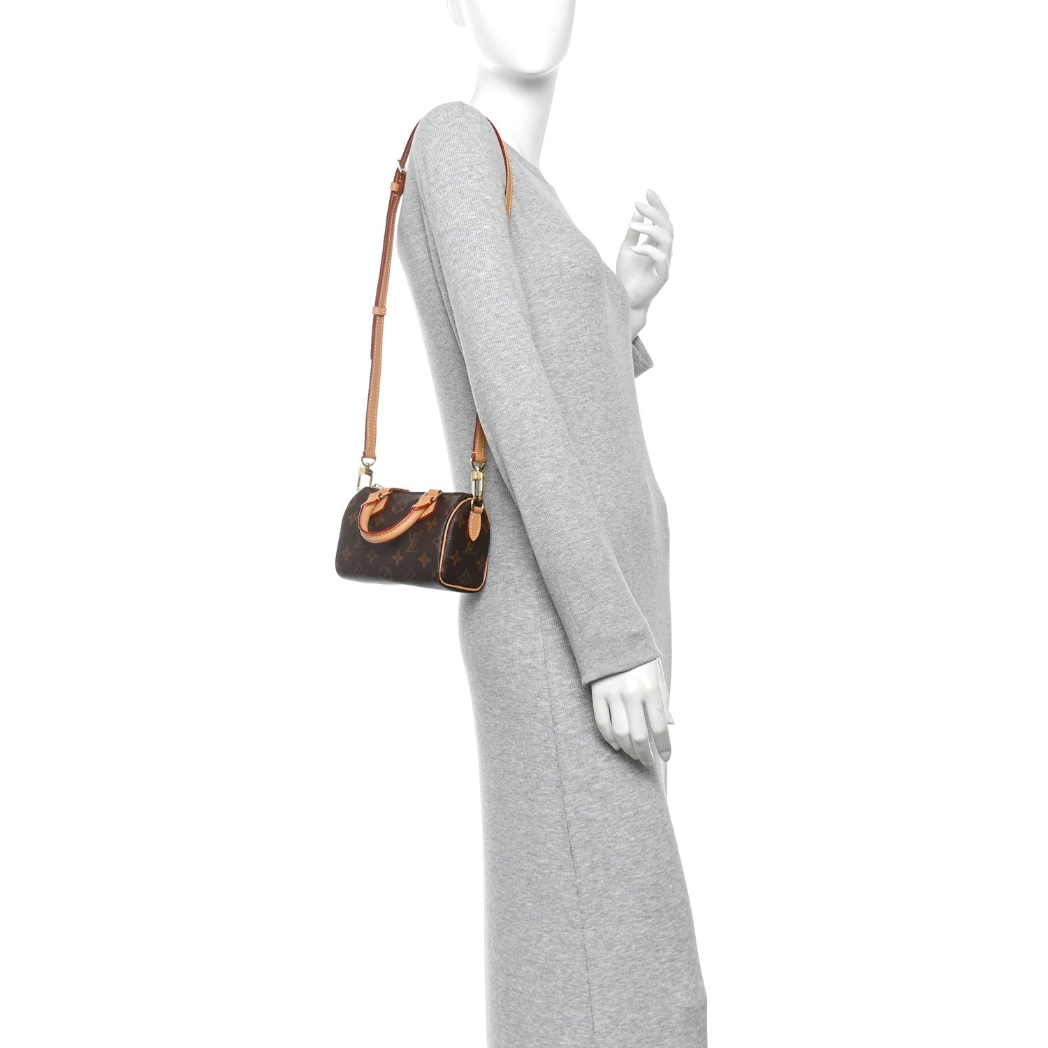 Louis Vuitton Monogram Nano Speedy Bandouliere 2 of 10