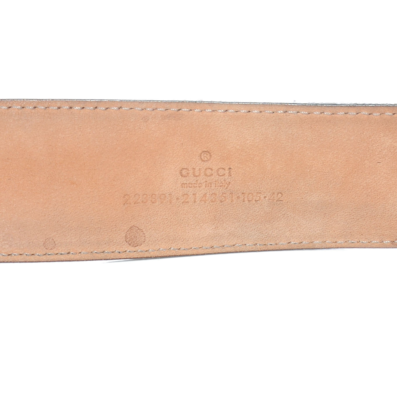 Gucci Imprime Monogram GG Belt 105 42 Black 4 of 5