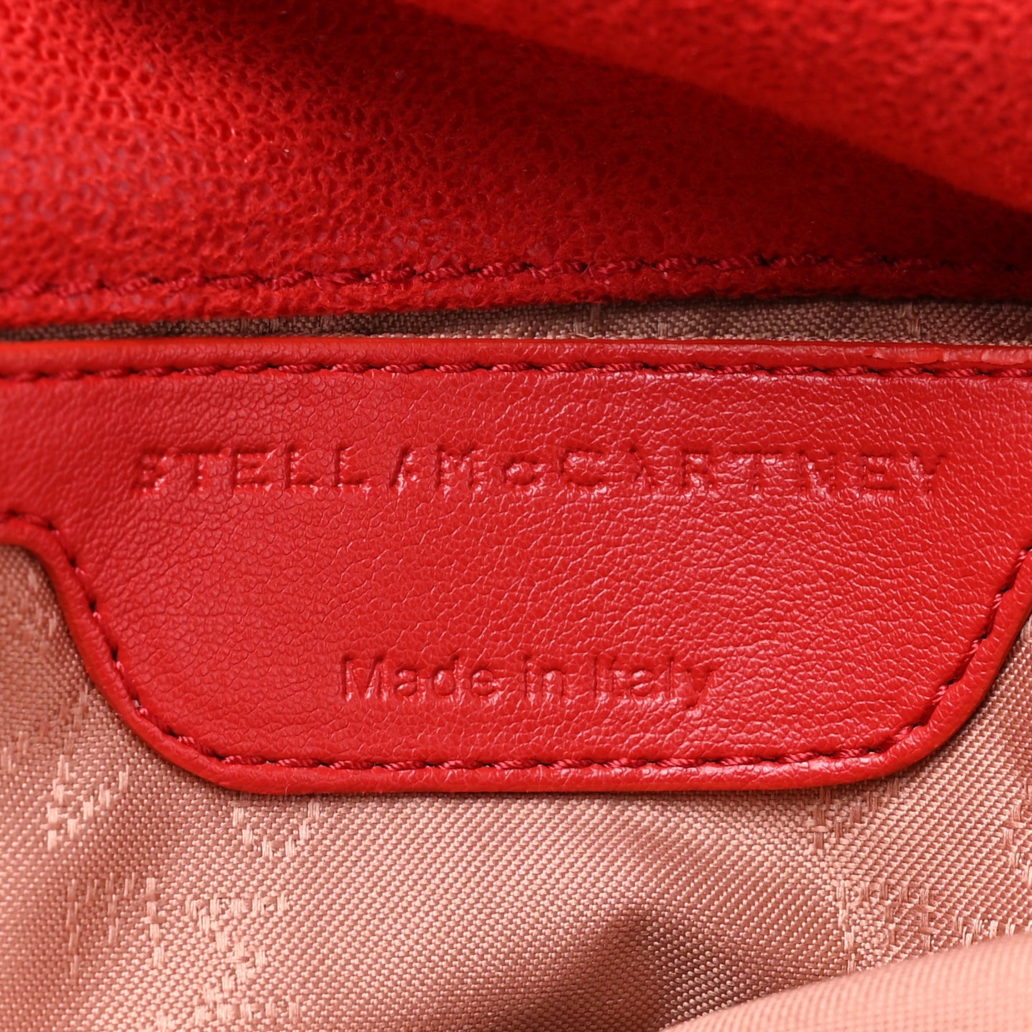 Shaggy Deer Mini Falabella Shoulder Bag Red