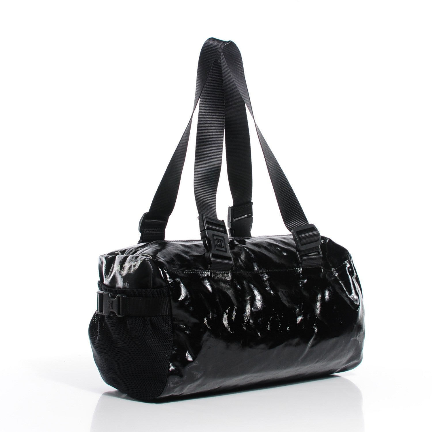 Chanel Coated Canvas Sport Duffel Black 3 of 7
