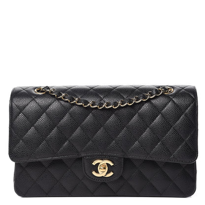 Chanel Caviar Quilted Medium Double Flap Black 1 of 10